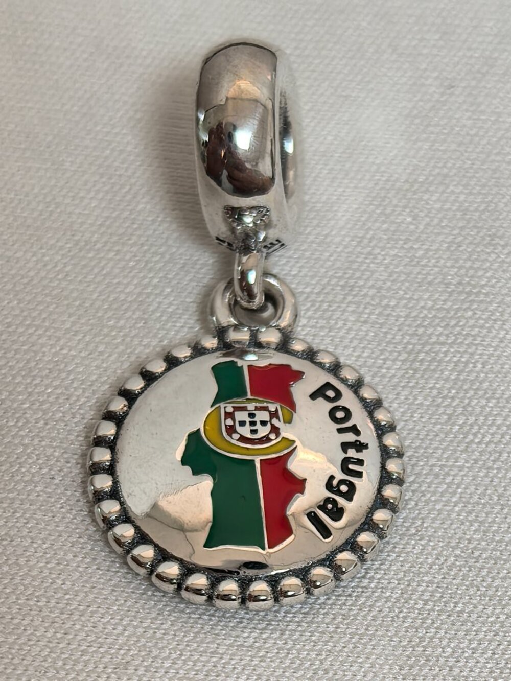 Pandora Portugal Exclusive Dangle Charm Pendant, S925 Silver Jewelry